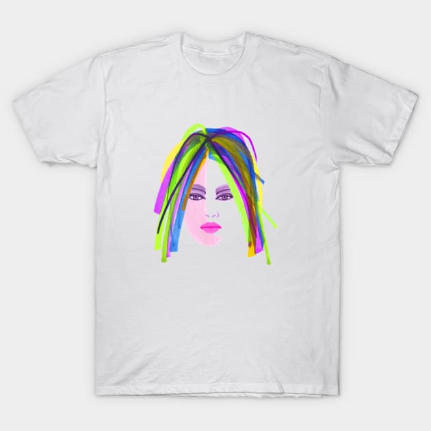 Fancy Hair T-Shirt by AdrianaStore